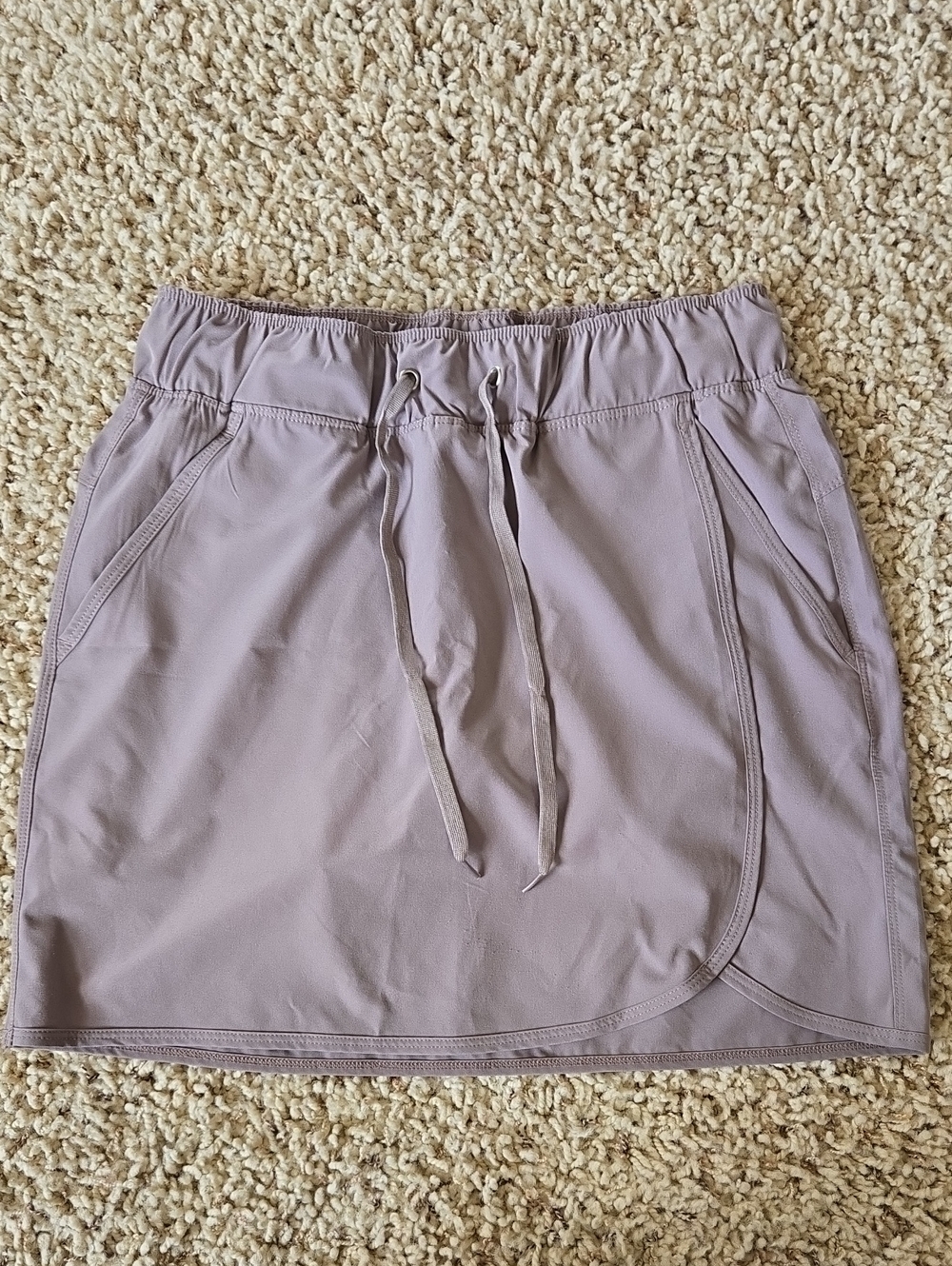 RBX Light Gray Drawstring Athletic Skort Medium